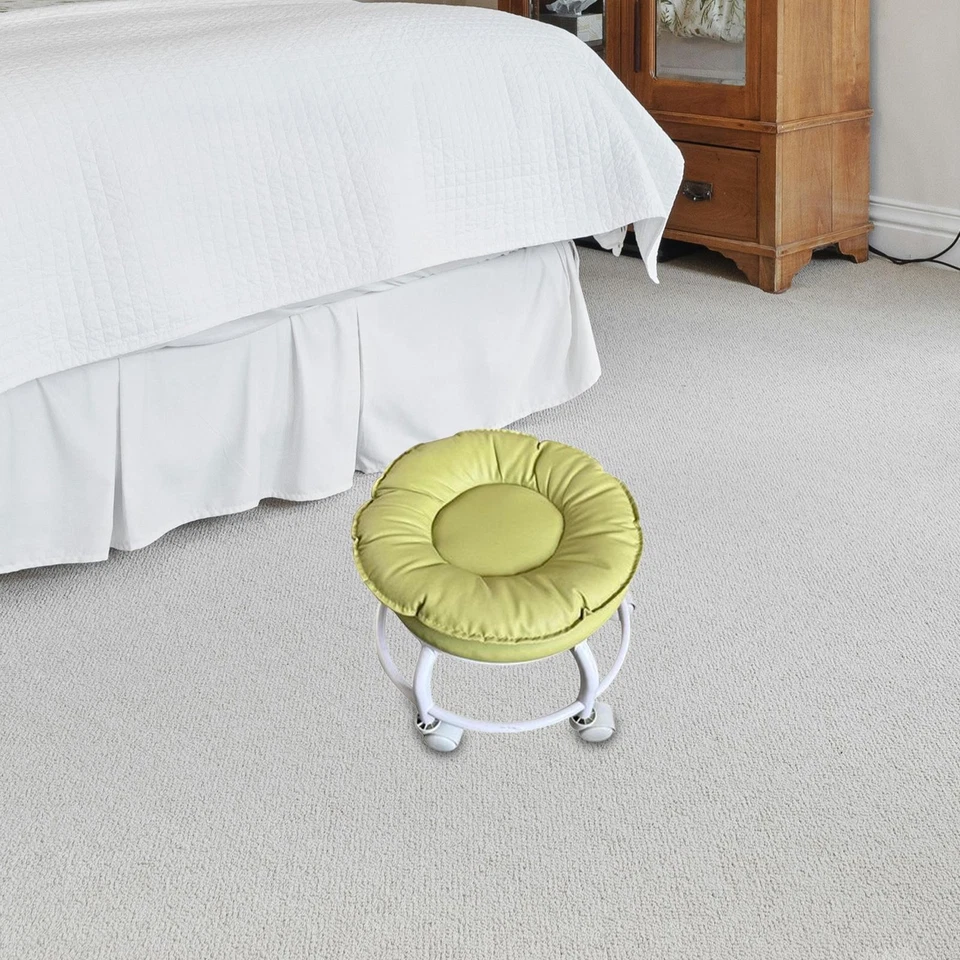 Low Roller Seat Stool Shoe Changing Stool Seat Round Easy to Move Comfortable - Image 1 of 1