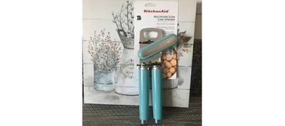 KitchenAid Classic Multifunction Can Opener / Bottle Opener, 8.34-Inch, Aqua Sky - Image 1 of 4