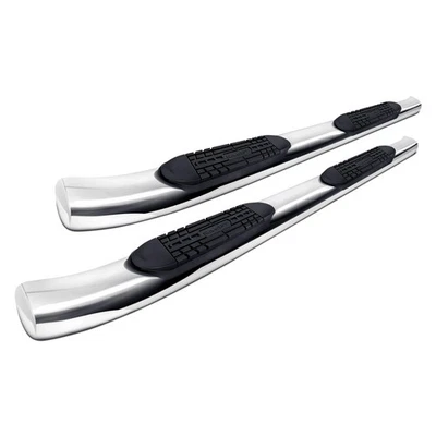 For Toyota Tundra 07-17 5" Cab Length Polished Oval Curved Step Bars - Изображение 1 из 4
