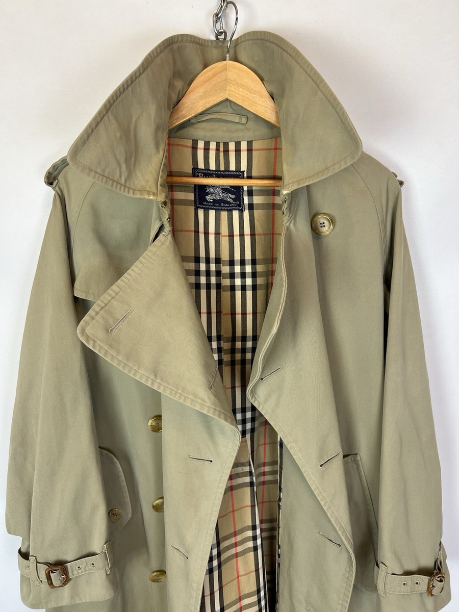 Burberry Vintage Trench coat 44 英国製 Burberry Trench Coat Men 44 for sale | eBay