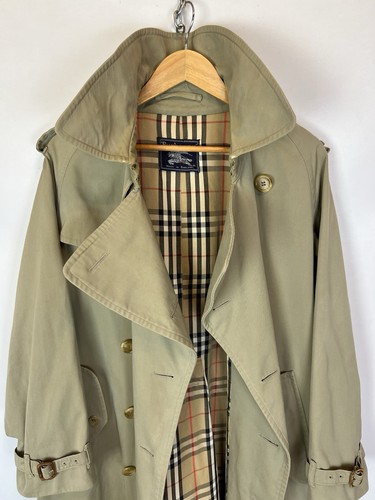 Vintage Burberrys’ Trench Coat Giacca Uomo Beige Made In England