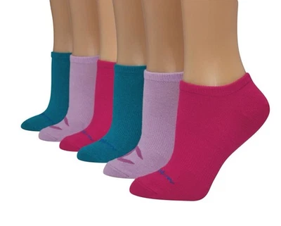 Meias Champion Feminina Super Baixa No Show Pacote com 6 Sapatos Multicoloridos Tamanho 5-9 - Imagem 1 de 4