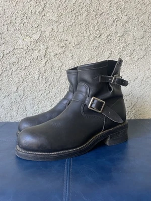 Chippewa 7 In Engineer Boots Steel Toe Black Marked A Sz8 (Fits Like Sz9) - Image 1 of 4
