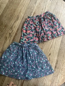 Lands End Girls Skort 8 Set Of Two Summer Shorts Under Skirts - Picture 1 of 11