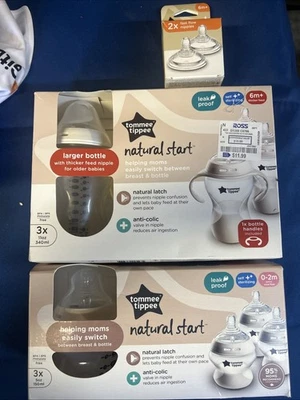 NEW Tommee Tippee Anti Colic Baby Bottles - 2 Qty Of 3packs 5oz, 11oz + Xtra Nip - Image 1 of 4