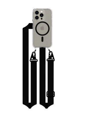 Tech21 FlexQuartz + Correa Bandolera para iPhone 16 Pro Funda Teléfono Negra Foto 1 de 4