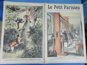 LE PETIT PARISIEN 1909: 1063 - UN ATELIER A LA MANUFACTURING DES GOBLINS - Bild 1 von 1