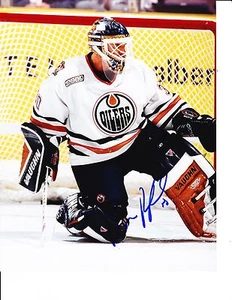 EDMONTON OILERS BILL RANFORD SIGNED VINTAGE 8X10 - Picture 1 of 1