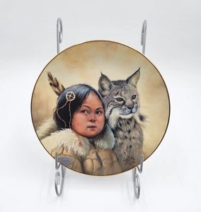 Winter Scouts 1986 Plate Pride of America's Indians Perillo Retired Vnt Numbered - Picture 1 of 2