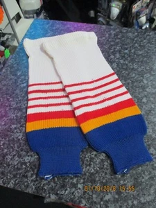Eishockeysocken alte St. Louis Farben WEISS/rot/orange/blau alle Größen - Bild 1 von 1