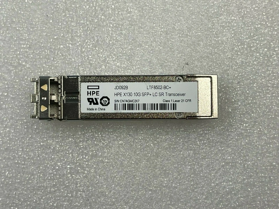 NEW JD092B HP X130 LC SFP+ 10GBase-SR 850nm 10G 10Gbps Optical Transceiver - Image 1 of 1