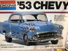 Monogram 2237 1953 Chevy Bel Air Hardtop blue 2n1 Kit 1/24 McM Niob si