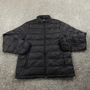 Abercrombie Fitch Jacket Mens M Black Insulated Quilted Packable Zip Puffer Coat - Picture 1 of 10