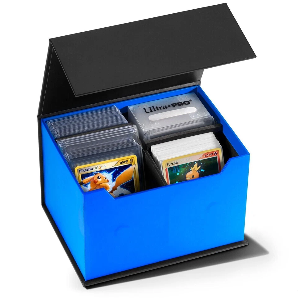 Toploader Trading Card Storage Case | 2 Row Magnetic Flip Box w/ Divider Holders - Image 1 of 4