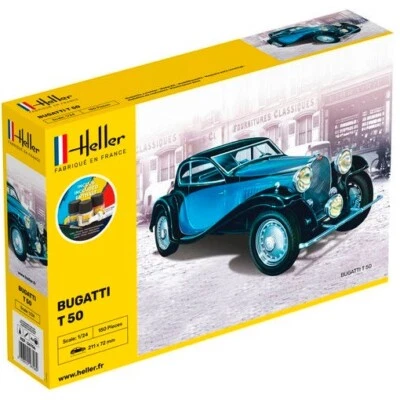 Modello Bugatti T50 1/24 - Heller Starter Kit 56706 - Immagine 1 di 4