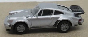 Micro Herpa Ho 1/87 Porsche 911 Turbo Grigio Chiaro IN Metallo No. Box - Foto 1 di 6