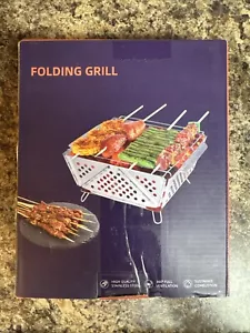 Portable Barbecue Folding Grill Camping Travel - Picture 1 of 1