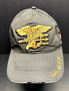 Gorra vintage NAVY SEAL LEB-M.C.R. con Hebilla Ajustable Bandera Líbano NEGRO COLUMBUS - Imagen 1 de 6