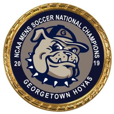Moneda homenaje Georgetown Hoyas 2019 campeones nacionales de fútbol masculino Foto 1 de 3