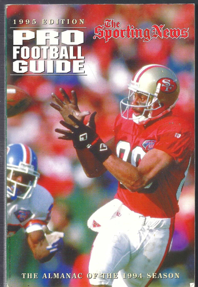 Sporting News NFL Pro Football Guide 1995 (cubierta de Jerry Rice) Foto 1 de 1