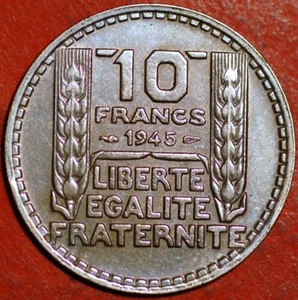 France 10 Francs 1945 KM# 908.1 - Picture 1 of 2