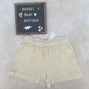 NWT JANIE AND JACK Khaki Cuffed Shorts Size 18 - Picture 1 of 3
