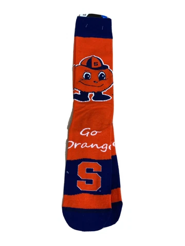 Syracuse Go Orange Mens NCAA Crew Socks Large New AR186 Cover