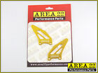 Area 22 Performance Rear Set Spare Heel Guard Plates Gold Pair Rearsets
