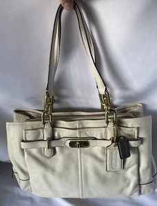CHELSEA- JAYDEN White/Ivory LEATHER 17811 Coach - Picture 1 of 14