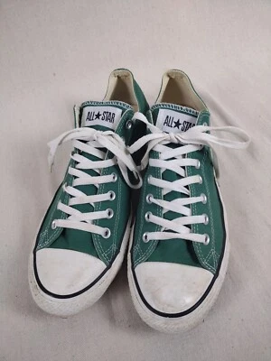 Унисекс зеленый Converse все звезды низкий теннис обувь кроссовки мужчин 12 женщина 14 - Изображение 1 из 4