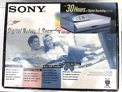 SONY SVR-2000 TiVo DVR Digital Recorder w Remote Upgraded Ethernet +160 Hrs - Image 1 of 4