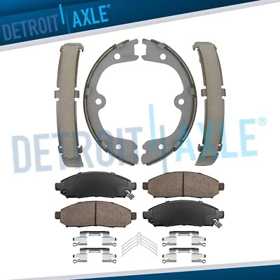 Pastilhas de freio dianteiro sapatas de freio traseiras para Nissan Frontier Pathfinder Equator Xterra - Imagem 1 de 4
