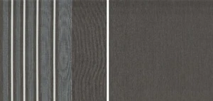 2 x Fabric Remnants Grey Metallic Stripes 25x23cm VillaNova Graphite Polyester   - Picture 1 of 3