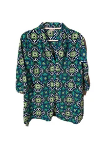 For Colors Blue Pullover Blouse Tunic For Women’s Sz S Small Long Sleeve.  WB13 - Picture 1 of 9