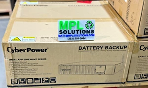 CyberPower PR1500RTXL2UN Smart App UPS System 1500VA/1500W 8 Outlets Rack Mount! - Picture 1 of 2