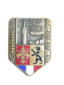 05F23 INSIGNE MILITAIRE INTENDANCE LILLE 2° COMA PUCELLE DRAGO PARIS EMAIL G.FEU - Picture 1 of 2