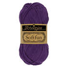 Scheepjes Softfun DK Cotton Mix Easy Care Purple Yarn 50g - 2515 Deep Violet