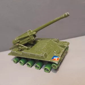 Vintage Matchbox K107 Battle-Kings 155mm Howitzer 1974 Military Diecast Metal - Picture 1 of 17