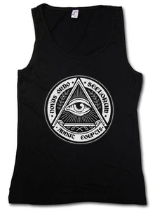 ILLUMINATI EYE TANK TOP WESTE Society Free Masons Loge Lodge Illumiatus Secret - Bild 1 von 2