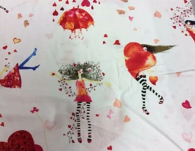 Clothworks Cherie Sweet Hearts - Cotton Quilting Fabric - 1/2 yard x 44" wide - Image 1 of 4