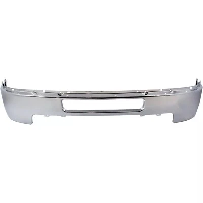 Front Bumper Chrome Steel For 2011-2014 Chevrolet Silverado 2500HD 3500HD Foto 1 de 4