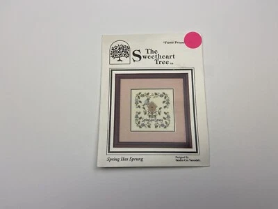 Sweetheart Tree Teenie Tweenie Spring Sprung Cross Stitch Pattern With Charm 1M - Image 1 of 4