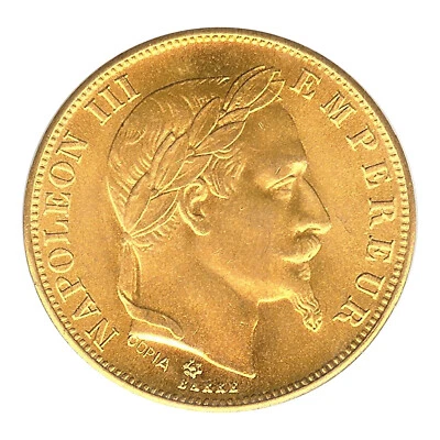 Ficha de juego Francia * Napoleón III - 50 Francos 1859 Ch. AU - No oro 1/2 Foto 1 de 2