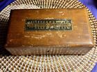 ATQ Wood Willimantic Sewing Machine Thread Spool Box Label Advertising Mill No 4