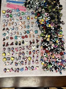 Over 650 Mixed PVC Shoe Charm Lot Differen Charms Fit for Croc Jibbitz Wristband