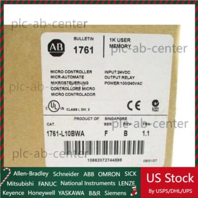 AB 1761-L10BWA MICROLOGIX 1000 Controller 1761L10BWA EXPRESS  US Free Tax - Image 1 of 4