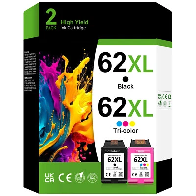 Cartridges for HP 62XL OfficeJet 200 250 Mobile 5740 5742 5744 8040 8045 5745 - Image 1 of 4