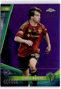 Cody Baker 2024 Topps Chrome MLS Purple Refractor #115 Sounders #060/199 - Picture 1 of 2