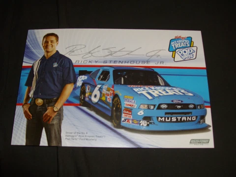 2012 RICKY STENHOUSE JR. #6 POP TARTS / RICE KRISPIES TREATS NASCAR POSTCARD Cover