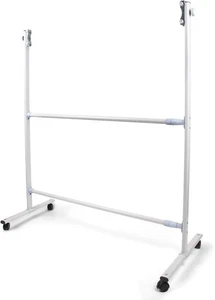 Caballete de pizarra blanca ajustable solo con ruedas para oficina y aula - Imagen 1 de 7